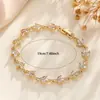 Pulseira Folha Brilhante da Moda Popular Tendência para Mulheres Elegante de Alta Qualidade Luxo Leve Simples Presente Joias Atacado