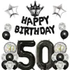 Venta Caliente Transfronteriza Set de Globos para Cumpleaños 18/21/30/40/50/60 años Globo de Película de Aluminio de 40 pulgadas Decoración para Fiesta de Cumpleaños
