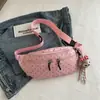 Popular bolsa de pecho artística de lona estilo bosque con lunares, nuevo modelo de otoño 2026, bolsa de pecho y riñonera portátil de gran capacidad