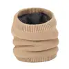 Cachecol Gola Aquecedora Masculina Tendência Proteção de Pescoço Cobertura Quente para Pescoço Cachecol de Lã Tricotado Feminino Outono e Inverno Ciclismo à Prova de Vento Acolchoado com Fleece Espessado