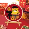 Bordado Ruso con Aguja Perforadora Kit DIY Pintura con Hilo Bordado de Pareja Punch Needle Divertido Bordado con Aguja Perforadora