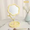 Espejo de Maquillaje Temu con Forma de Flor Etiquetable para Escritorio de Oficina, Espejo de Tocador para Dormitorio de Estudiante, Uso en Casa