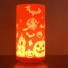 Novos adereços e decorações eletrônicas de velas para o Halloween transfronteiriço, luzes noturnas para o Festival dos Fantasmas, arranjos de cena, luzes de atmosfera de Halloween