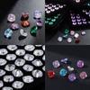 Ninho de Pássaro Cortado Cor Fertilizante Quadrado Tridimensional Luz Luxo Base Pontiaguda Cristal Natural Zircônia Acessórios de Joias Diy Inlay