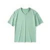 Suministro transfronterizo 180g refrescante cuello en V manga corta hombre transpirable secado rápido verano nuevo talla grande camiseta de media manga