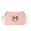 Bolsa de Mão Quadrada Nova Moda 2024 Mini Doce Laço Bolsa de Ombro Feminina Casual para o Dia a Dia Bolsa Transversal