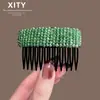 Japão Coreia 2026 Novo Pente de Cabelo de Cristal High-End Encaixe Invertido na Parte de Trás da Cabeça Penteador de Cabelo Acessório para Mulheres Luxo Leve Artefato para Controlar Fios Soltos