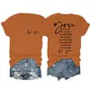 Te Quieren Son Amazon Wish Sitio Independiente Cómoda Estampado de Letras Versátil Camiseta de Manga Corta con Cuello Redondo para Mujer