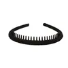 Faixa de cabelo infantil com dentes antiderrapante simples para lavar o rosto acessórios de cabelo artefato para cabelo amassado tudo combina fivela de cabelo para menina pequena adorno de cabeça