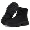 Botas de Nieve Grandes para Exteriores Invierno Terciopelo Engrosado Cálido Zapatos de Nieve para Hombre Transfronterizos Suela de Goma Zapatos de Algodón para Hombre Blanco