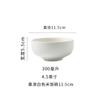 Louça criativa estilo japonês hotel comercial tigela de arroz doméstico tigela de cerâmica individual preto e branco novo comida para uma pessoa