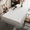 Mantel Estilo Chino Nuevo, Impermeable, Resistente al Aceite, Lavable, Mantel Rectangular, Nuevo Modelo 2025, Lujo Ligero, Mantel de Mesa de Comedor de Gama Alta