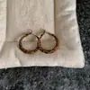 Pendientes Cuadrados Geométricos con Estampado de Leopardo Flock para Mujer Otoño e Invierno, Modernos, de Alta Gama, Retro, Personalizados y Versátiles Joyas para Orejas