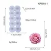 Molde de Silicona para Adorno de Jabón Artesanal Rosa Uva 3D, Cadena de Rosas de Fruta Roja Simulada Vela Aromática DIY