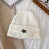 2024 Novo Outono e Inverno Estilo Coreano All-match Quente Grande Cabeça Protetores de Orelhas Gorro de Lã Espessado para Rosto Mostrado Chapéu Pequeno Chapéu de Malha