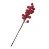 Amazon transfronterizo nuevo artificial de 4 ramas, 6 cabezas bola de cristal de granada para boda y decoración del hogar, flores artificiales de frutos rojos transfronterizas