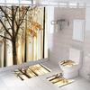 Árboles, Cortinas de Ducha Bosque, Cortinas de Baño, Cortinas de Baño, Cortinas de Ducha Transfronterizas, Suministro Directo de Fábrica de Impresión Digital