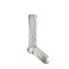 Calcetines Largos Lisos de Punto Transpirables Simples para Mujer de Primavera y Verano, Adelgazantes y Versátiles, Estilo Japonés