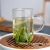 Taza de Té Blanco Anji, de una Sola Capa con Asa, Taza de Té de Vidrio de Borosilicato Alto, Taza de Vidrio Resistente a Altas Temperaturas, Taza de Nuevo Estilo Chino