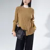 Chaqueta cárdigan de diseño Miyake para mujer, nuevo estilo de otoño, dos formas de llevar, punto plisado de tacto de alta gama, top para mujer