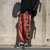 Calça masculina da moda 2022 outono e inverno Nova calça casual esportiva de moda jovem masculina solta plus size bordada com combinação de cores