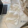 Camisola de mujer con hombros descubiertos y almohadilla para el pecho, prenda exterior de una pieza, hermosa espalda ajustada, prenda interior de fondo, dulce y fresca, top con cuello europeo y americano