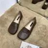 Sapatos de Vovó Quadrados Retrô para Mulheres, Novos Mocassins Rasos Planos de Calçar Fácil com Solado Macio para Primavera e Verão