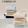 Meias meias femininas primavera e verão malha fofa antiderrapante cano baixo desodorante absorvente de suor respirável sem costura branco roxo finas meias femininas invisíveis
