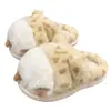 Pantuflas de algodón afelpado con estampado de leopardo y huella de gato, pantuflas de interior para mujer, diseño lindo de orejas 3D, suela gruesa, cálidas y disponibles para venta al por mayor