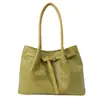 Bolsa de Tecido Versátil Textura de Nicho Coreano Bolsa de Mão para Trabalho e Dia a Dia Bolsa Feminina Grande Capacidade Bolsa de Ombro Bolsa de Braço