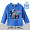 Roblox hospital de animales playera de manga larga de otoño para niños camiseta de algodón puro con cuello redondo básica 7
