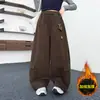 Pantalones de Otoño para Niñas Estilo Coreano 2026 Moda Chic Casual Pantalones Sueltos de Pierna Ancha Niñas Primavera Otoño