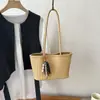 Shuai Mi Home Bolso Tejido Retro para Mujer 2026 Nuevo Bolso Tote de Moda Bolso de Hombro Simple de Gran Capacidad para el Trabajo