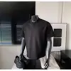 Camiseta de Verano Holgada Sencilla Color Sólido Estilo Retro Americano Manga Corta Cuello en V Casual Desestructurada para Hombre con Pequeño Diseño Mangas Cortas