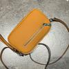 Bolsa Feminina 2024 Nova Bolsa Transversal de Couro Genuíno Bolsa de Ombro Feminina Bolsa para Câmera Fotográfica de Couro de Vaca Grande Capacidade Zíper Duplo Bolsa Pequena
