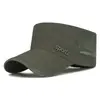 Sombrero Nuevo de Verano para Hombre con Visera Larga, Malla Fina Transpirable, Secado Rápido, Sombrilla, Protector Solar, Exterior, Bordado Tridimensional, Copa Plana