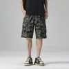 Shorts de Trabajo Retro Americanos Nuevos de Verano 2026 para Hombre, Corte Holgado, Secado Rápido, Sensación Fresca, Pantalones de Largo Medio con Bolsillos con Cremallera