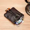 Bolsa de la Suerte Retro Europea y Americana de Cuero con Cera de Aceite, Cordón de Cuentas, Billetera para Monedas, Almacenamiento de Lápiz Labial y Joyería, Bolso de Piel de Vaca