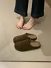 Chinelos Meia Birkenstock Retrô Femininos para Uso Externo 2026 Outono Solado Grosso Slip-on Preguiçoso Tamancos Fechados