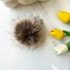 Bola de Pelo de Imitación de Zorro 10 cm Accesorios de Piel Personalizados Bola de Peluche DIY Alta Elasticidad Piel Sintética Accesorios Decorativos Artificiales Bola Redonda