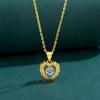 Colar de aço titânio estrela de seis pontas pequeno fragrância total diamante completo colar inteligente estrela do amor corrente clavícula galvanizada a ouro real venda quente ao vivo
