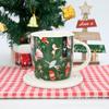 Taza de Cerámica Creativa de Dibujos Animados Personalizada Taza de Orejas Grandes Estilo Ins Taza para Beber Linda para Pareja Regalo de Navidad