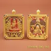 Montaña Wutai Nuevo Wuye Thangka Plaza Relieve de Doble Cara Doce Signos del Zodíaco Ocho Dioses Guardianes Colgante Colgante de Buda