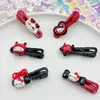 Pinza Roja KT para el Pelo de Gato Corazón Dulce de Chica Pinza Lateral para el Flequillo Moda Linda Pinza de Pico de Pato para Cabello Suelto Accesorios para el Cabello de Dibujos Animados