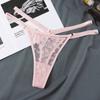 Renda Transfronteiriça de Comércio Exterior Calcinha T de Renda Tiras Finas Recorte Tentação Roupa Íntima Sexy Algodão Cintura Baixa Fio Dental Feminino Transparente Sexy