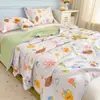 Colcha de Algodón Lavado con Aire Acondicionado Colcha Fresca de Verano Colcha Fina de Verano Doble Niños Individual Estudiante Primavera Otoño Verano Colcha Fina de Verano