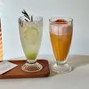 Estilo Ins Nórdico Celebridad de Internet Lujo Ligero Retro Vidrio Estilo Europeo Grabado Copa de Champaña Taza para Bebidas de Jugo Copa de Vino Alto Valor Estético