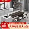 Isla de Pizarra de Lujo Ligero Moderna Mesa de Centro Minimalista Italiana Mesa de Centro Sala de Estar Diseñador Villa de Gama Alta Oficina Sala de Té