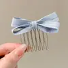 Pente de cabelo penteado de cabeça para baixo novo grampo de cabelo com franja de laço antiderrapante caveira alta estiloso moderno grampo de cabelo lateral com mechas acessório de cabelo