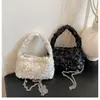 Bolsa Versátil de Lantejoulas Preta e Branca com um Toque Elegante, Bolsa de Mão Exquisita para Mulheres, Pode Ser Usada no Ombro ou Transversal, Adequada para o Dia a Dia, Pequena Bolsa de Lantejoulas
